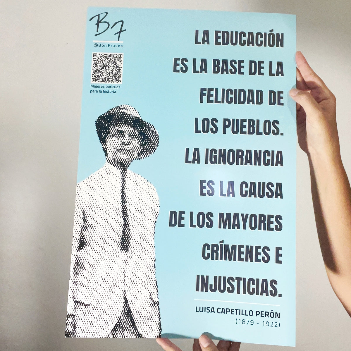 Educación e Ignorancia, Luisa Capetillo (Poster Interactivo) + Guía \, image size:1200x1200