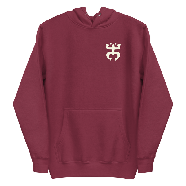 Abrigo hecho para boricuas en Puerto Rico y la diáspora, con el coquí taíno y una frase. Hoodie made for Boricuas inside and outside Puerto Rico, with the taino coqui frog and a quote.