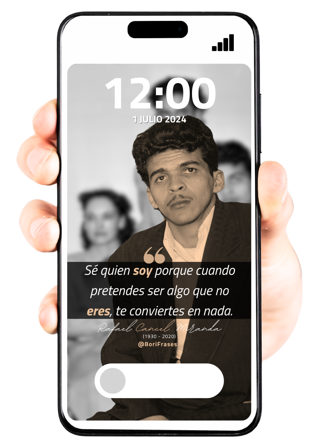 Cover Frase de Rafael Cancel Miranda Fondo de celular Quote Wallpaper