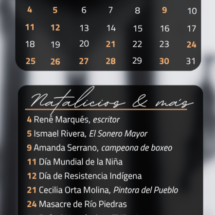 Octubre 2026: Luisa Capetillo (Fondo de pantalla + Frase + Calendario Nacional)