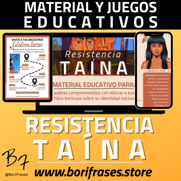 Agüeybaná, Corretjer (Poster Interactivo) + Guía "Resistencia Taína"