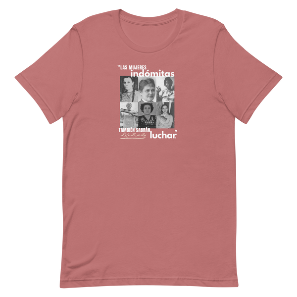 Camisa con revolucionarias de Puerto Rico y verso del himno nacional original de Puerto Rico, La Borinquena de Lola Rodríguez De Tió