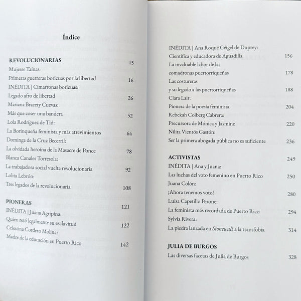 LIBRO "MUJERES PUERTORRIQUEÑAS HISTÓRICAS que no me enseñaron en la escuela"