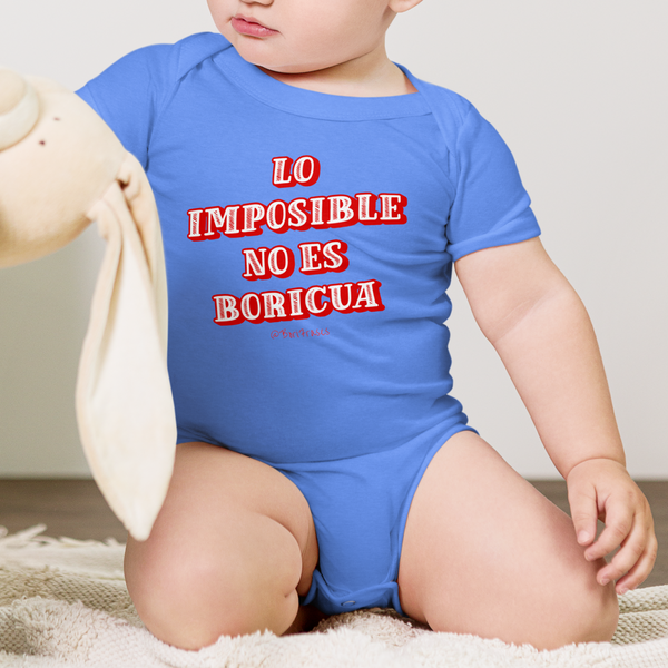 Lo imposible no es boricua (Onesie)