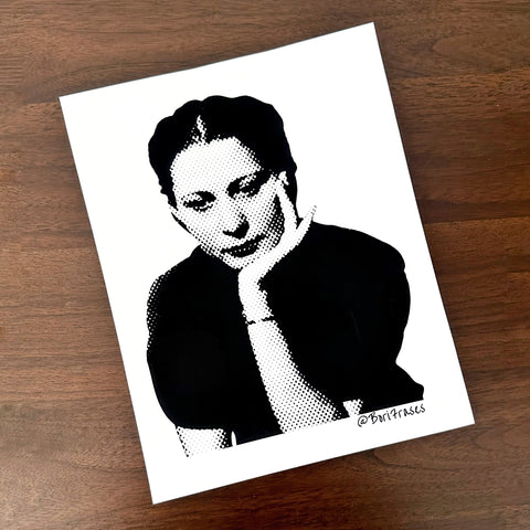 Print con arte de la imagen más icónica de Julia de Burgos