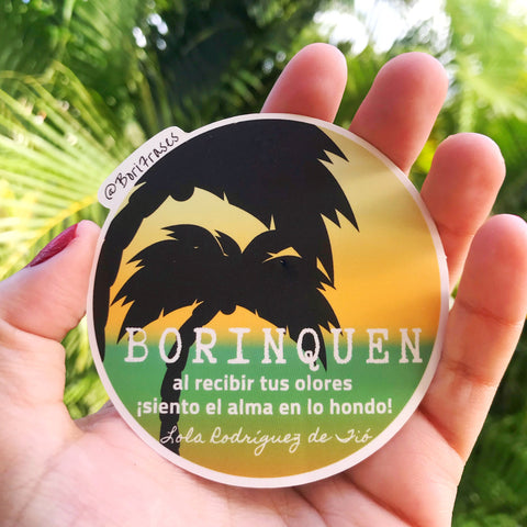 Sticker Olores Lola Rodriguez de Tio Poema a Puerto Rico