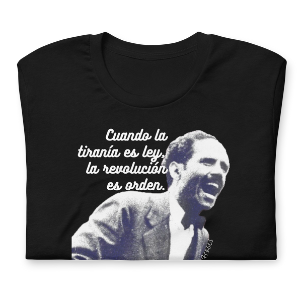 Albizu, Revolución Es Orden: T-Shirt Unisex (NEGRA)