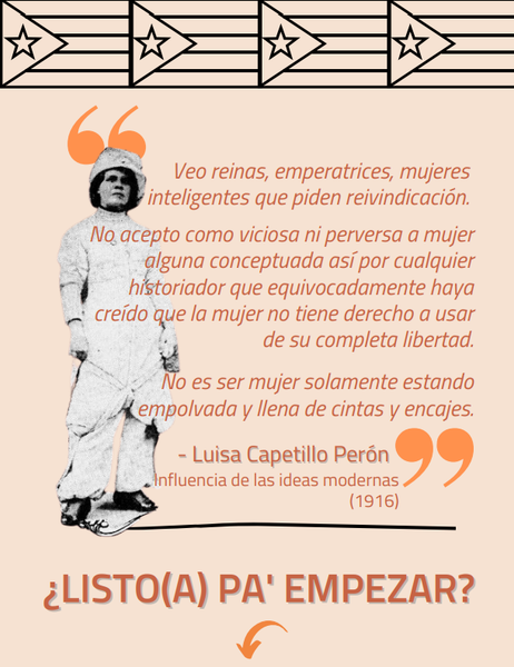 GRATIS: Guía Educativa "Puertorriqueñas históricas" BoriFrases Frase Luisa Capetillo