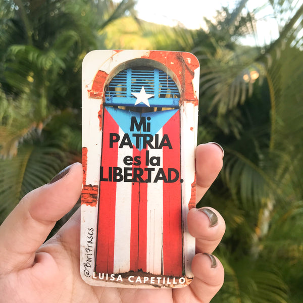 Sticker con frase de la feminista y líder sindical puertorriqueña: Luisa Capetillo.