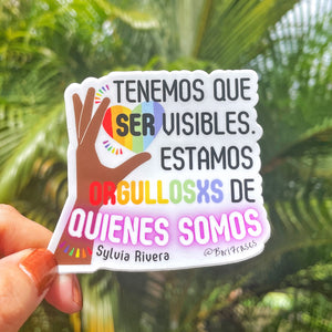 Sylvia Rivera Stonewall icon Quote Sticker