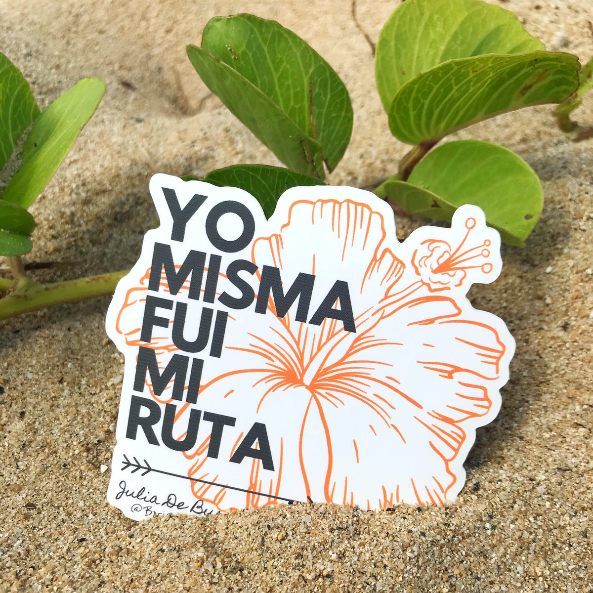 Julia De Burgos, Ruta (Sticker) – BoriFrases