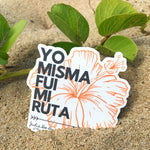 Sticker con frase de la poeta feminista de Puerto Rico: Julia De Burgos