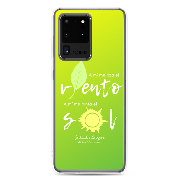 Carcasa Samsung Galaxy (Galaxy case, protector de celular) con frase de la poeta feminista de Puerto Rico: Julia De Burgos