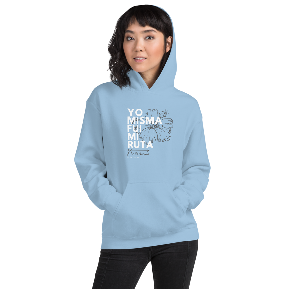 Abrigo hoodie con frase de la poeta feminista de Puerto Rico: Julia De Burgos 
